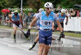 21.07.2024, Madona, Latvia (LAT): Tommaso Dellagiacoma (ITA) - FIS Rollerski World Cup, mass, Madona (LAT). www.nordicfocus.com. © Koksarovs/NordicFocus. Every downloaded picture is fee-liable.