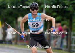 20.07.2024, Madona, Latvia (LAT): Glebs Zilis (LAT) - FIS Rollerski World Cup, sprint, Madona (LAT). www.nordicfocus.com. © Koksarovs/NordicFocus. Every downloaded picture is fee-liable.