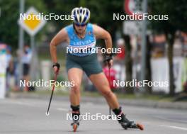 20.07.2024, Madona, Latvia (LAT): Adriana Osmane (LAT) - FIS Rollerski World Cup, sprint, Madona (LAT). www.nordicfocus.com. © Koksarovs/NordicFocus. Every downloaded picture is fee-liable.