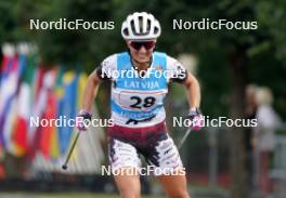 20.07.2024, Madona, Latvia (LAT): Kitija Auzina (LAT) - FIS Rollerski World Cup, sprint, Madona (LAT). www.nordicfocus.com. © Koksarovs/NordicFocus. Every downloaded picture is fee-liable.