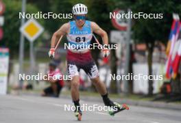 20.07.2024, Madona, Latvia (LAT): Lauris Kaparkalejs (LAT) - FIS Rollerski World Cup, sprint, Madona (LAT). www.nordicfocus.com. © Koksarovs/NordicFocus. Every downloaded picture is fee-liable.