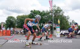 20.07.2024, Madona, Latvia (LAT): Aase Stroem (NOR) - FIS Rollerski World Cup, sprint, Madona (LAT). www.nordicfocus.com. © Koksarovs/NordicFocus. Every downloaded picture is fee-liable.