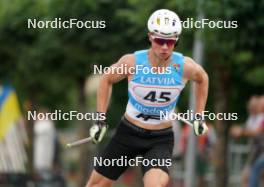 20.07.2024, Madona, Latvia (LAT): Bohdan Nikulin (UKR) - FIS Rollerski World Cup, sprint, Madona (LAT). www.nordicfocus.com. © Koksarovs/NordicFocus. Every downloaded picture is fee-liable.