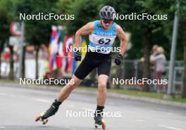 20.07.2024, Madona, Latvia (LAT): Kristians Osmanis (LAT) - FIS Rollerski World Cup, sprint, Madona (LAT). www.nordicfocus.com. © Koksarovs/NordicFocus. Every downloaded picture is fee-liable.