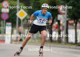 20.07.2024, Madona, Latvia (LAT): Emils Spolitis (LAT) - FIS Rollerski World Cup, sprint, Madona (LAT). www.nordicfocus.com. © Koksarovs/NordicFocus. Every downloaded picture is fee-liable.