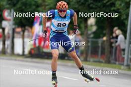 20.07.2024, Madona, Latvia (LAT): Artyom Kovalyov (KAZ) - FIS Rollerski World Cup, sprint, Madona (LAT). www.nordicfocus.com. © Koksarovs/NordicFocus. Every downloaded picture is fee-liable.