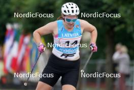 20.07.2024, Madona, Latvia (LAT): Evija Radivinska (LAT) - FIS Rollerski World Cup, sprint, Madona (LAT). www.nordicfocus.com. © Koksarovs/NordicFocus. Every downloaded picture is fee-liable.