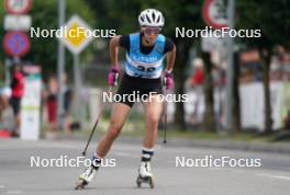 20.07.2024, Madona, Latvia (LAT): Mariya Gerachshenko (UKR) - FIS Rollerski World Cup, sprint, Madona (LAT). www.nordicfocus.com. © Koksarovs/NordicFocus. Every downloaded picture is fee-liable.