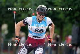 20.07.2024, Madona, Latvia (LAT): Silvestrs Svauksts (LAT) - FIS Rollerski World Cup, sprint, Madona (LAT). www.nordicfocus.com. © Koksarovs/NordicFocus. Every downloaded picture is fee-liable.