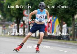 20.07.2024, Madona, Latvia (LAT): Kristaps Paio (LAT) - FIS Rollerski World Cup, sprint, Madona (LAT). www.nordicfocus.com. © Koksarovs/NordicFocus. Every downloaded picture is fee-liable.