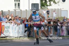 20.07.2024, Madona, Latvia (LAT): Bruno Bilans (LAT) - FIS Rollerski World Cup, sprint, Madona (LAT). www.nordicfocus.com. © Koksarovs/NordicFocus. Every downloaded picture is fee-liable.