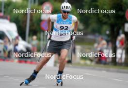 20.07.2024, Madona, Latvia (LAT): Batyrzzhan Demeuzhan (KAZ) - FIS Rollerski World Cup, sprint, Madona (LAT). www.nordicfocus.com. © Koksarovs/NordicFocus. Every downloaded picture is fee-liable.