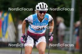 20.07.2024, Madona, Latvia (LAT): Kitija Auzina (LAT) - FIS Rollerski World Cup, sprint, Madona (LAT). www.nordicfocus.com. © Koksarovs/NordicFocus. Every downloaded picture is fee-liable.