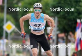 20.07.2024, Madona, Latvia (LAT): Aironas Puras (LTU) - FIS Rollerski World Cup, sprint, Madona (LAT). www.nordicfocus.com. © Koksarovs/NordicFocus. Every downloaded picture is fee-liable.