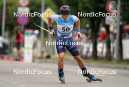 20.07.2024, Madona, Latvia (LAT): Tommaso Tozzi (ITA) - FIS Rollerski World Cup, sprint, Madona (LAT). www.nordicfocus.com. © Koksarovs/NordicFocus. Every downloaded picture is fee-liable.