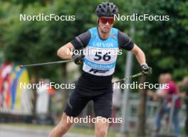 20.07.2024, Madona, Latvia (LAT): Volodymyr Ohiievskyi (UKR) - FIS Rollerski World Cup, sprint, Madona (LAT). www.nordicfocus.com. © Koksarovs/NordicFocus. Every downloaded picture is fee-liable.