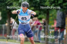 20.07.2024, Madona, Latvia (LAT): Emanuele Becchis (ITA) - FIS Rollerski World Cup, sprint, Madona (LAT). www.nordicfocus.com. © Koksarovs/NordicFocus. Every downloaded picture is fee-liable.