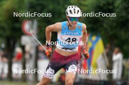 20.07.2024, Madona, Latvia (LAT): Bruno Bilans (LAT) - FIS Rollerski World Cup, sprint, Madona (LAT). www.nordicfocus.com. © Koksarovs/NordicFocus. Every downloaded picture is fee-liable.