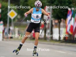 20.07.2024, Madona, Latvia (LAT): Darya Kim (KAZ) - FIS Rollerski World Cup, sprint, Madona (LAT). www.nordicfocus.com. © Koksarovs/NordicFocus. Every downloaded picture is fee-liable.