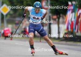 20.07.2024, Madona, Latvia (LAT): Michele Valerio (ITA) - FIS Rollerski World Cup, sprint, Madona (LAT). www.nordicfocus.com. © Koksarovs/NordicFocus. Every downloaded picture is fee-liable.