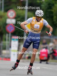 20.07.2024, Madona, Latvia (LAT): Matteo Tanel (ITA) - FIS Rollerski World Cup, sprint, Madona (LAT). www.nordicfocus.com. © Koksarovs/NordicFocus. Every downloaded picture is fee-liable.