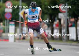 20.07.2024, Madona, Latvia (LAT): Bruno Krampe (LAT) - FIS Rollerski World Cup, sprint, Madona (LAT). www.nordicfocus.com. © Koksarovs/NordicFocus. Every downloaded picture is fee-liable.