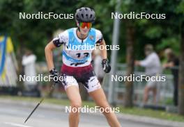 20.07.2024, Madona, Latvia (LAT): Valerija Burceva (LAT) - FIS Rollerski World Cup, sprint, Madona (LAT). www.nordicfocus.com. © Koksarovs/NordicFocus. Every downloaded picture is fee-liable.