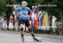 20.07.2024, Madona, Latvia (LAT): Dmitriy Kolomeyets (KAZ) - FIS Rollerski World Cup, sprint, Madona (LAT). www.nordicfocus.com. © Koksarovs/NordicFocus. Every downloaded picture is fee-liable.