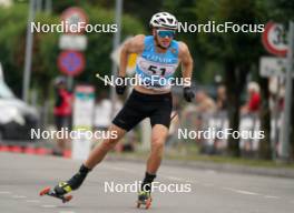 20.07.2024, Madona, Latvia (LAT): Denys Muhotinov (UKR) - FIS Rollerski World Cup, sprint, Madona (LAT). www.nordicfocus.com. © Koksarovs/NordicFocus. Every downloaded picture is fee-liable.