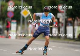 20.07.2024, Madona, Latvia (LAT): Tommaso Tozzi (ITA) - FIS Rollerski World Cup, sprint, Madona (LAT). www.nordicfocus.com. © Koksarovs/NordicFocus. Every downloaded picture is fee-liable.