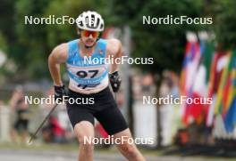 20.07.2024, Madona, Latvia (LAT): Roberts Klaugis (LAT) - FIS Rollerski World Cup, sprint, Madona (LAT). www.nordicfocus.com. © Koksarovs/NordicFocus. Every downloaded picture is fee-liable.