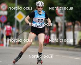 20.07.2024, Madona, Latvia (LAT): Elizabete Gaile (LAT) - FIS Rollerski World Cup, sprint, Madona (LAT). www.nordicfocus.com. © Koksarovs/NordicFocus. Every downloaded picture is fee-liable.