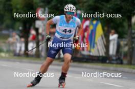 20.07.2024, Madona, Latvia (LAT): Carlo Cantaloni (ITA) - FIS Rollerski World Cup, sprint, Madona (LAT). www.nordicfocus.com. © Koksarovs/NordicFocus. Every downloaded picture is fee-liable.