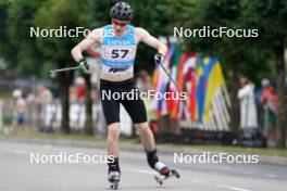 20.07.2024, Madona, Latvia (LAT): Ernests Jekimovs (LAT) - FIS Rollerski World Cup, sprint, Madona (LAT). www.nordicfocus.com. © Koksarovs/NordicFocus. Every downloaded picture is fee-liable.