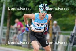 20.07.2024, Madona, Latvia (LAT): Asaylkhan Bakytov (KAZ) - FIS Rollerski World Cup, sprint, Madona (LAT). www.nordicfocus.com. © Koksarovs/NordicFocus. Every downloaded picture is fee-liable.