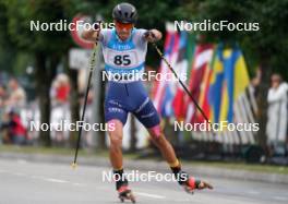 20.07.2024, Madona, Latvia (LAT): Emanuele Becchis (ITA) - FIS Rollerski World Cup, sprint, Madona (LAT). www.nordicfocus.com. © Koksarovs/NordicFocus. Every downloaded picture is fee-liable.