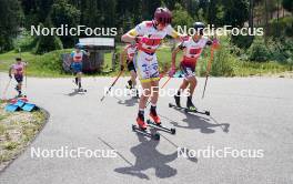 18.07.2024, Madona, Latvia (LAT): Ville Jutterdal (SWE) - FIS Rollerski World Cup, team sprint, Madona (LAT). www.nordicfocus.com. © Koksarovs/NordicFocus. Every downloaded picture is fee-liable.