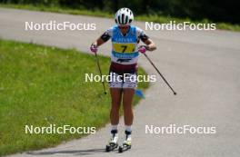 18.07.2024, Madona, Latvia (LAT): Kitija Auzina (LAT) - FIS Rollerski World Cup, team sprint, Madona (LAT). www.nordicfocus.com. © Koksarovs/NordicFocus. Every downloaded picture is fee-liable.