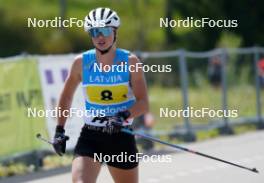 18.07.2024, Madona, Latvia (LAT): Anna Melnik (KAZ) - FIS Rollerski World Cup, team sprint, Madona (LAT). www.nordicfocus.com. © Koksarovs/NordicFocus. Every downloaded picture is fee-liable.