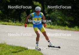 18.07.2024, Madona, Latvia (LAT): Viktoriia Olekh (UKR) - FIS Rollerski World Cup, team sprint, Madona (LAT). www.nordicfocus.com. © Koksarovs/NordicFocus. Every downloaded picture is fee-liable.