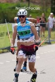 18.07.2024, Madona, Latvia (LAT): Niks Saulitis (LAT) - FIS Rollerski World Cup, team sprint, Madona (LAT). www.nordicfocus.com. © Koksarovs/NordicFocus. Every downloaded picture is fee-liable.