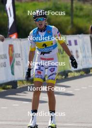 18.07.2024, Madona, Latvia (LAT): Ella Selmosson (SWE)  - FIS Rollerski World Cup, team sprint, Madona (LAT). www.nordicfocus.com. © Koksarovs/NordicFocus. Every downloaded picture is fee-liable.