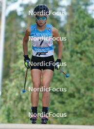 18.07.2024, Madona, Latvia (LAT): Lina Berzina (LAT) - FIS Rollerski World Cup, team sprint, Madona (LAT). www.nordicfocus.com. © Koksarovs/NordicFocus. Every downloaded picture is fee-liable.