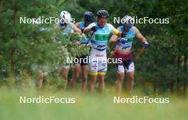 18.07.2024, Madona, Latvia (LAT): Simon Karlsson (SWE), Raimo Vigants (LAT) - FIS Rollerski World Cup, team sprint, Madona (LAT). www.nordicfocus.com. © Koksarovs/NordicFocus. Every downloaded picture is fee-liable.