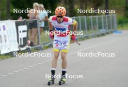 18.07.2024, Madona, Latvia (LAT): Jonatan Lindberg (SWE) - FIS Rollerski World Cup, team sprint, Madona (LAT). www.nordicfocus.com. © Koksarovs/NordicFocus. Every downloaded picture is fee-liable.