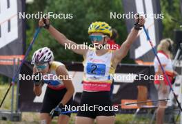 18.07.2024, Madona, Latvia (LAT): Yevheniia Murach (UKR) - FIS Rollerski World Cup, team sprint, Madona (LAT). www.nordicfocus.com. © Koksarovs/NordicFocus. Every downloaded picture is fee-liable.