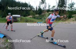 18.07.2024, Madona, Latvia (LAT): Francesko Chiaradia (ITA) - FIS Rollerski World Cup, team sprint, Madona (LAT). www.nordicfocus.com. © Koksarovs/NordicFocus. Every downloaded picture is fee-liable.