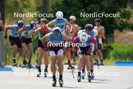 18.07.2024, Madona, Latvia (LAT): Lauris Kaparkalejs (LAT) - FIS Rollerski World Cup, team sprint, Madona (LAT). www.nordicfocus.com. © Koksarovs/NordicFocus. Every downloaded picture is fee-liable.