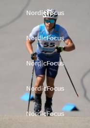 18.07.2024, Madona, Latvia (LAT): Carlo Cantaloni (ITA) - FIS Rollerski World Cup, team sprint, Madona (LAT). www.nordicfocus.com. © Koksarovs/NordicFocus. Every downloaded picture is fee-liable.