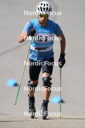 18.07.2024, Madona, Latvia (LAT): Dmitriy Kolomeyets (KAZ) - FIS Rollerski World Cup, team sprint, Madona (LAT). www.nordicfocus.com. © Koksarovs/NordicFocus. Every downloaded picture is fee-liable.